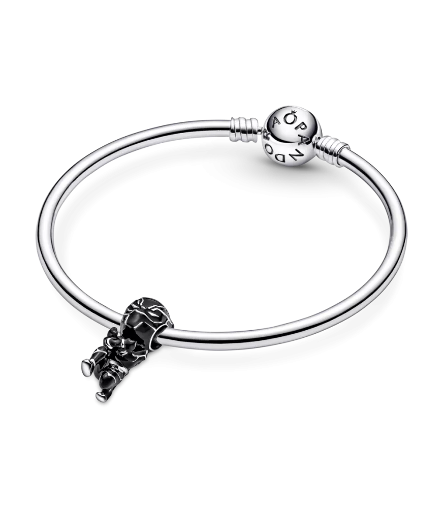 Charm en plata de ley Pantera Negra Los Vengadores de Marvel