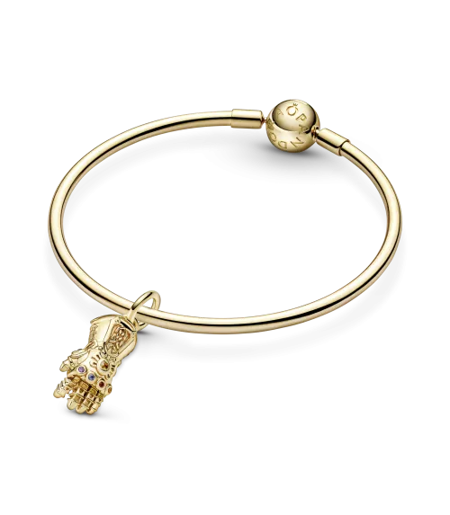 Charm Colgante con un recubrimiento en oro de 14k Guantelete del Infinito Los Vengadores de Marvel