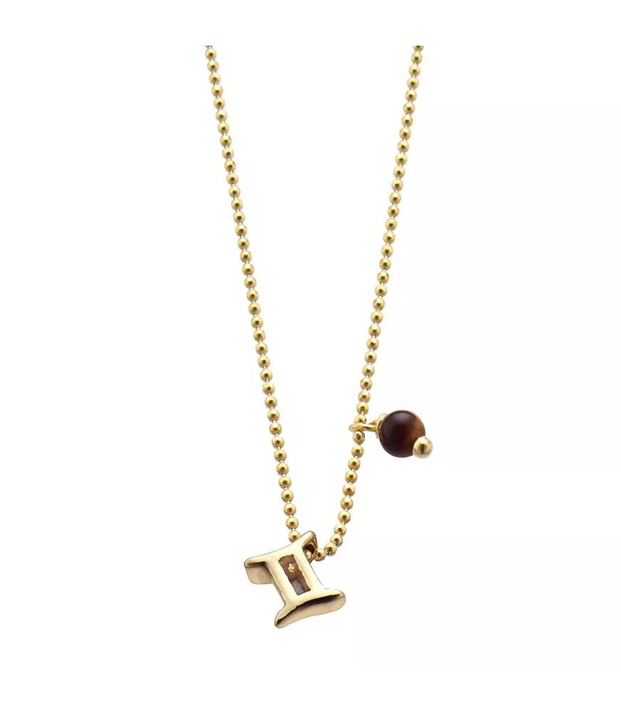 Gargantilla Zodiaco, Géminis de Duran Exquse de plata dorada