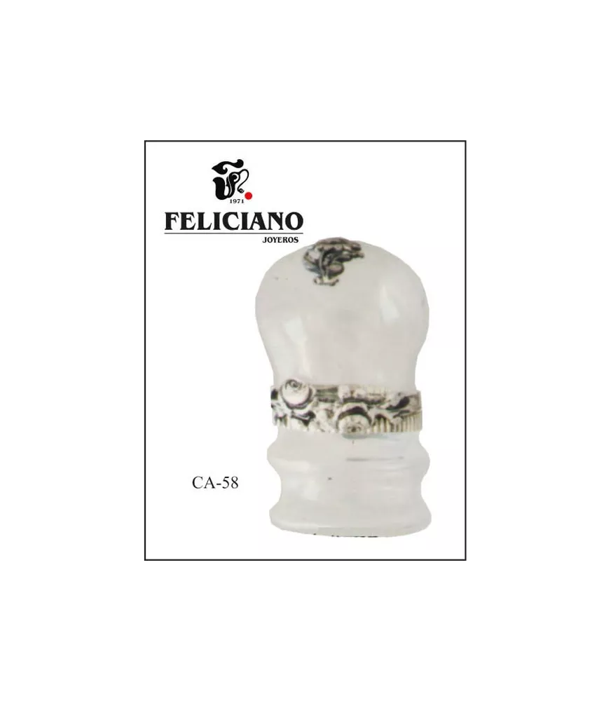 PASTILLERO DE PLATA Y CRISTAL