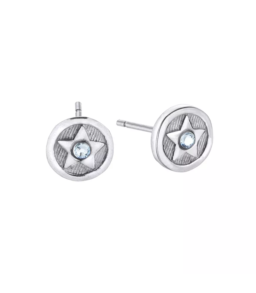 Pendientes Mi primera joya, estrella, de Duran Exquse en plata.