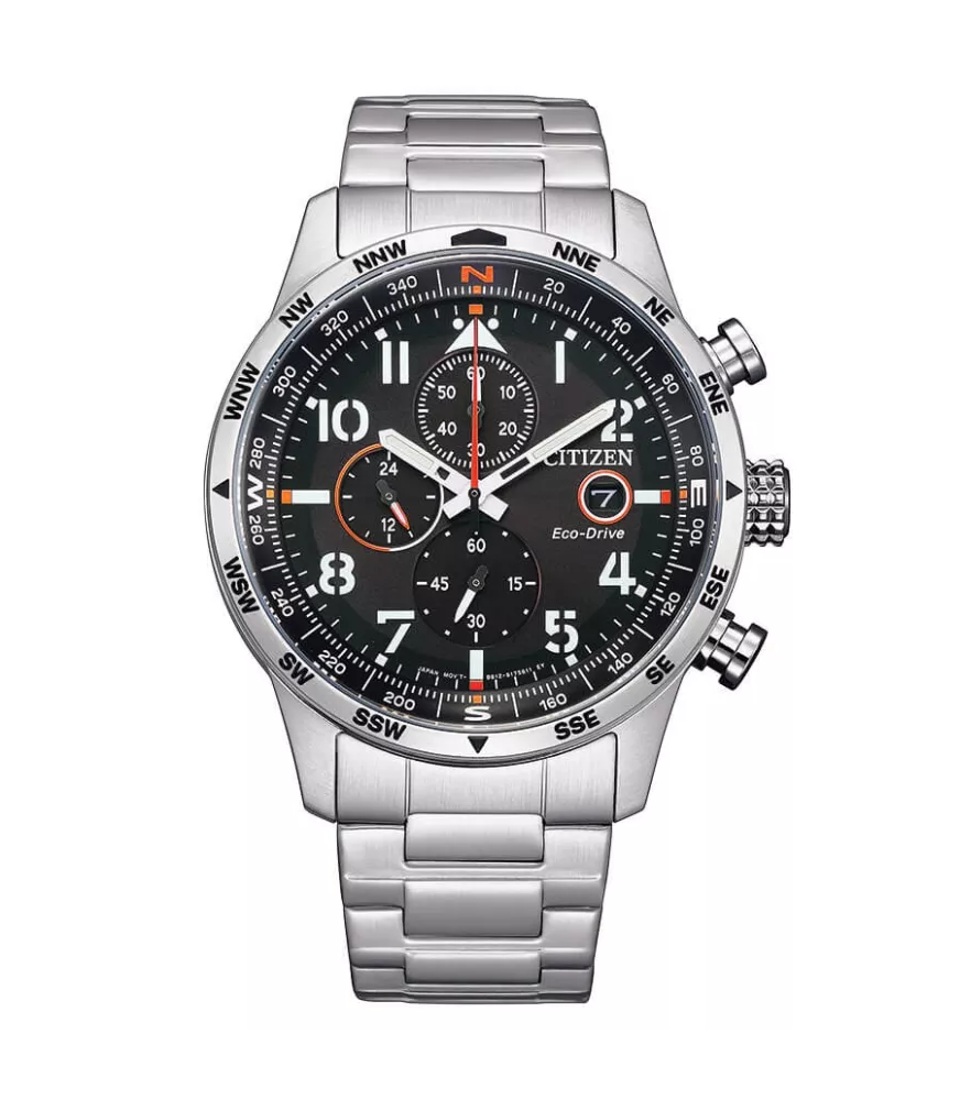 Eco-drive B612, cronógrafo 60 minutos y calendario.