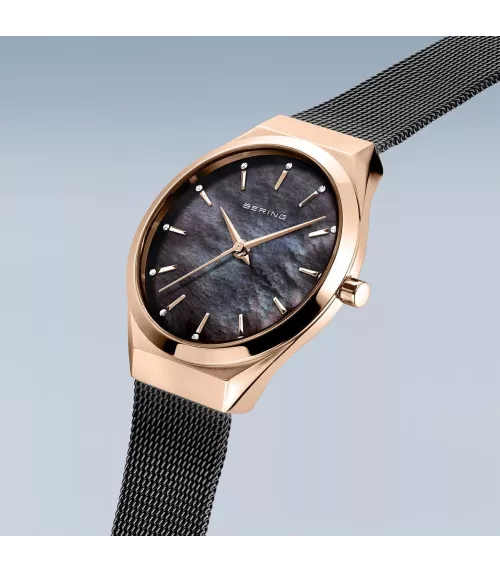 Reloj Bering mujer Ultra-Slim en acero rosa 18729-166