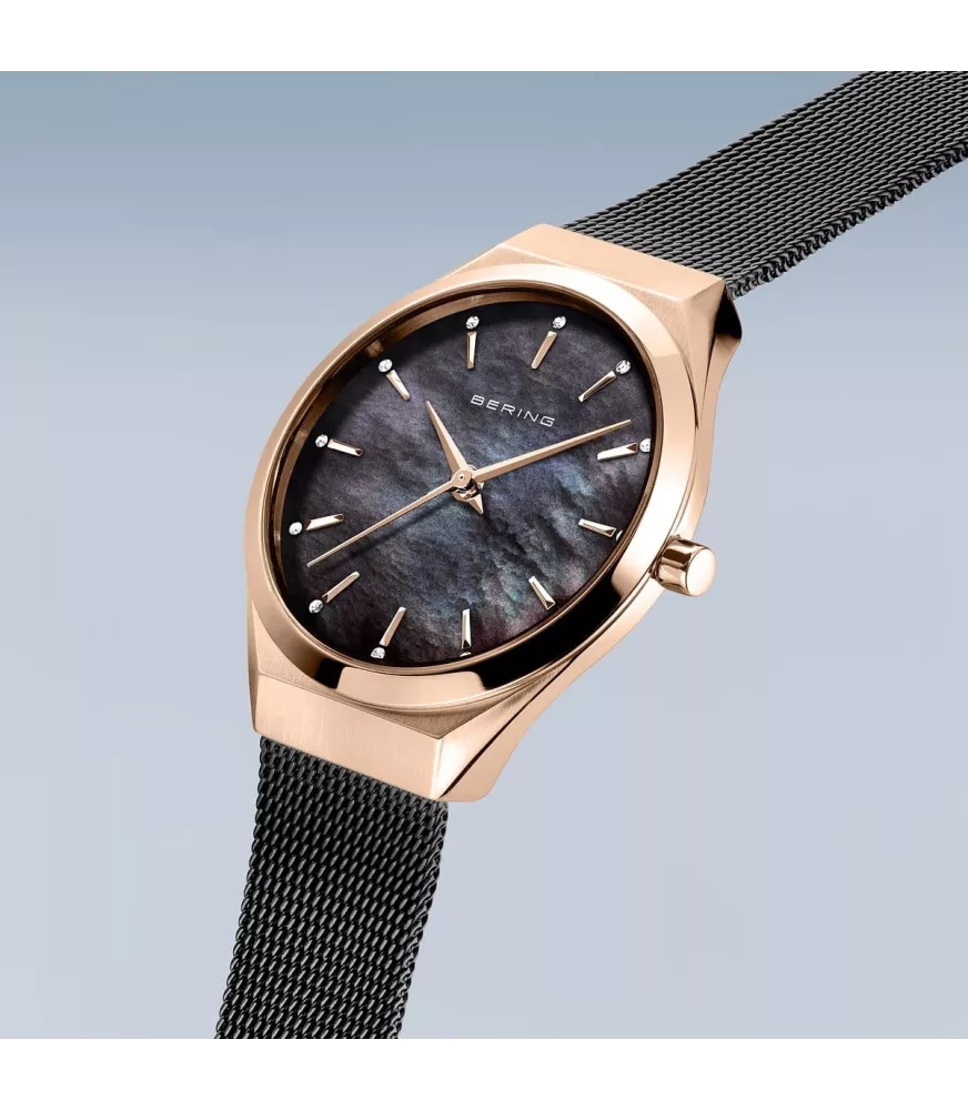 Reloj Bering mujer Ultra-Slim en acero rosa 18729-166