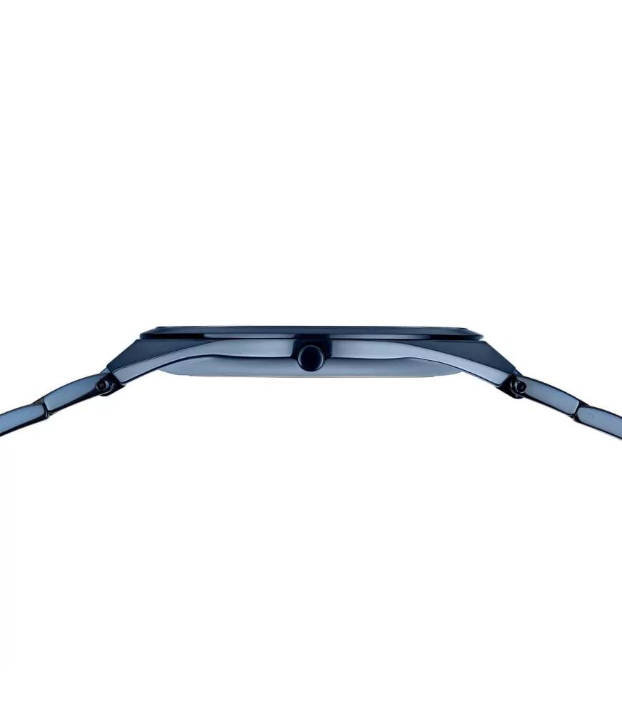 Reloj Bering hombre Ultra Slim en acero pavonado azul 17240-797