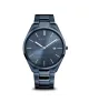 Reloj Bering hombre Ultra Slim en acero pavonado azul 17240-797