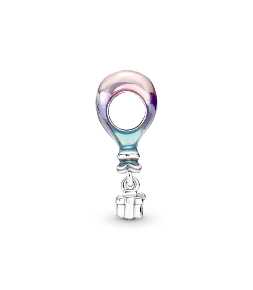 Charm en plata de ley Globo Aerostático Feliz Cumpleaños
