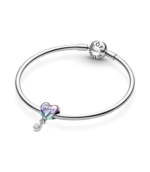 Charm en plata de ley Globo Aerostático Feliz Cumpleaños