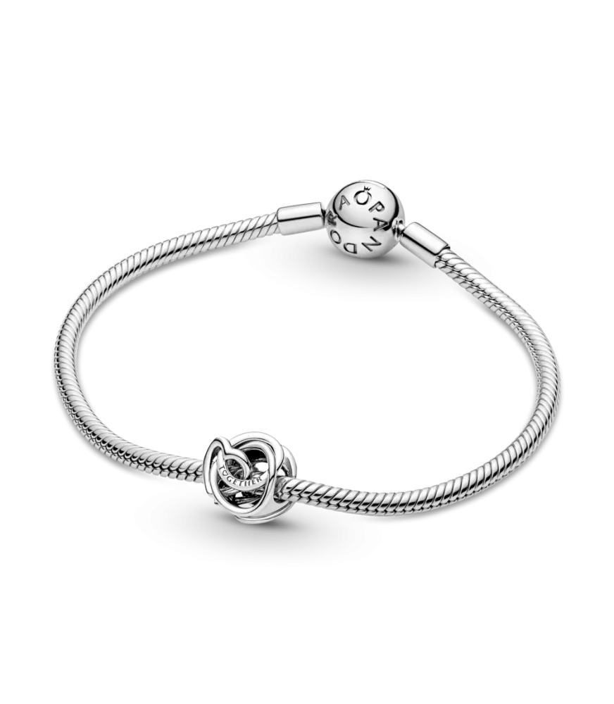 Charm en plata de ley Corazón Círculo Familiar Siempre