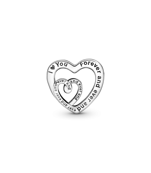 Charm en plata de ley Corazones Infinitos Entrelazados