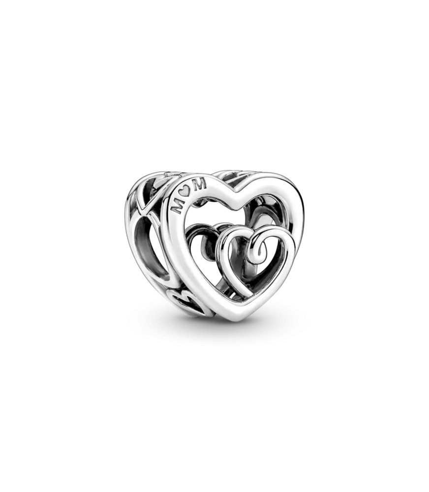 Charm en plata de ley Corazones Infinitos Entrelazados