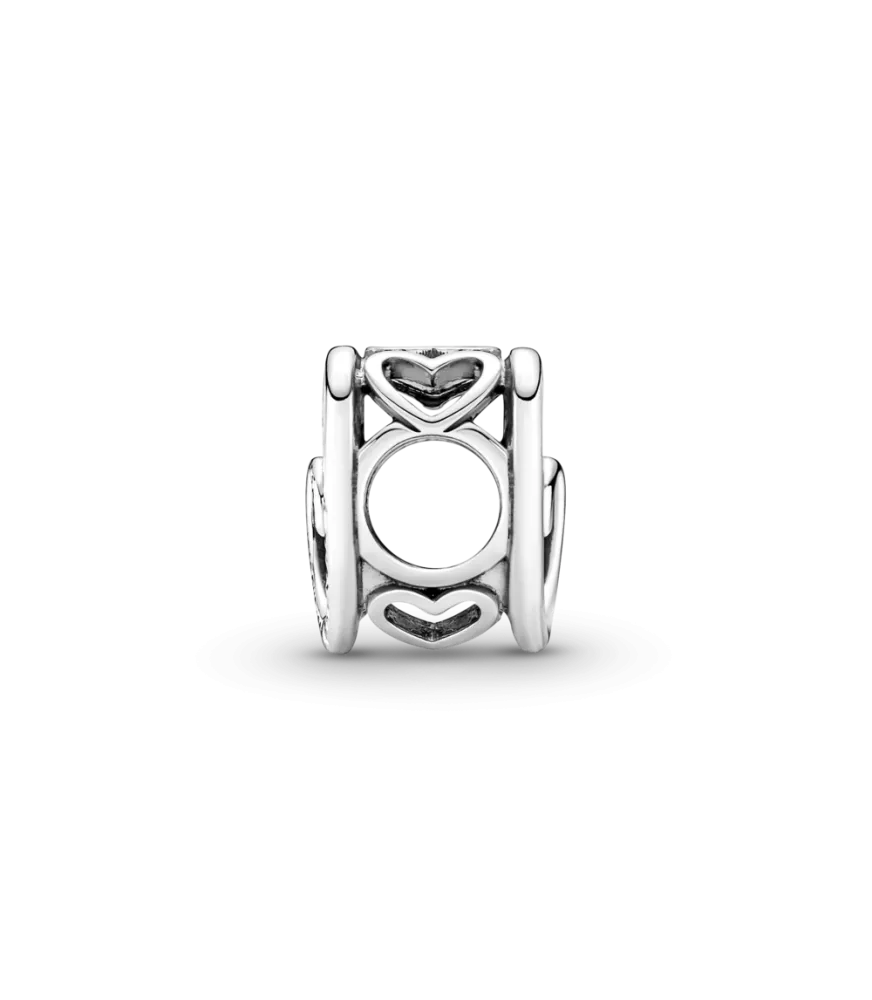 Charm en plata de ley Corazones Infinitos Entrelazados