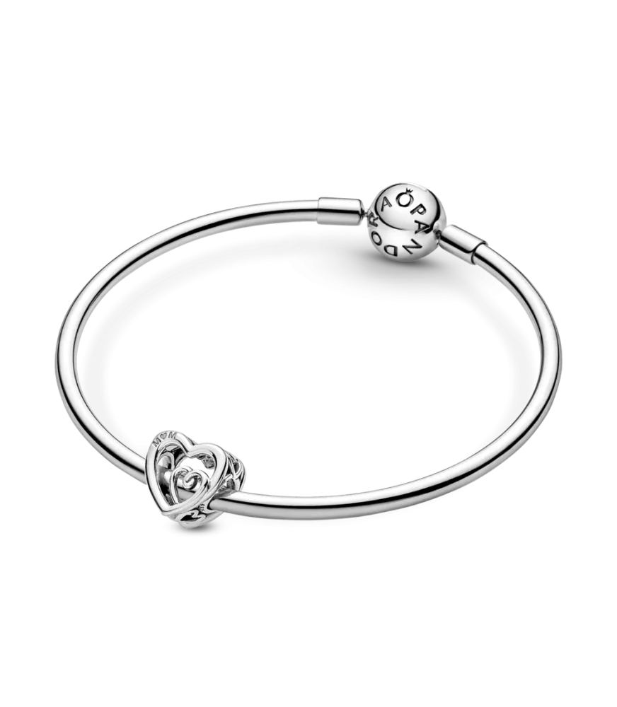 Charm en plata de ley Corazones Infinitos Entrelazados
