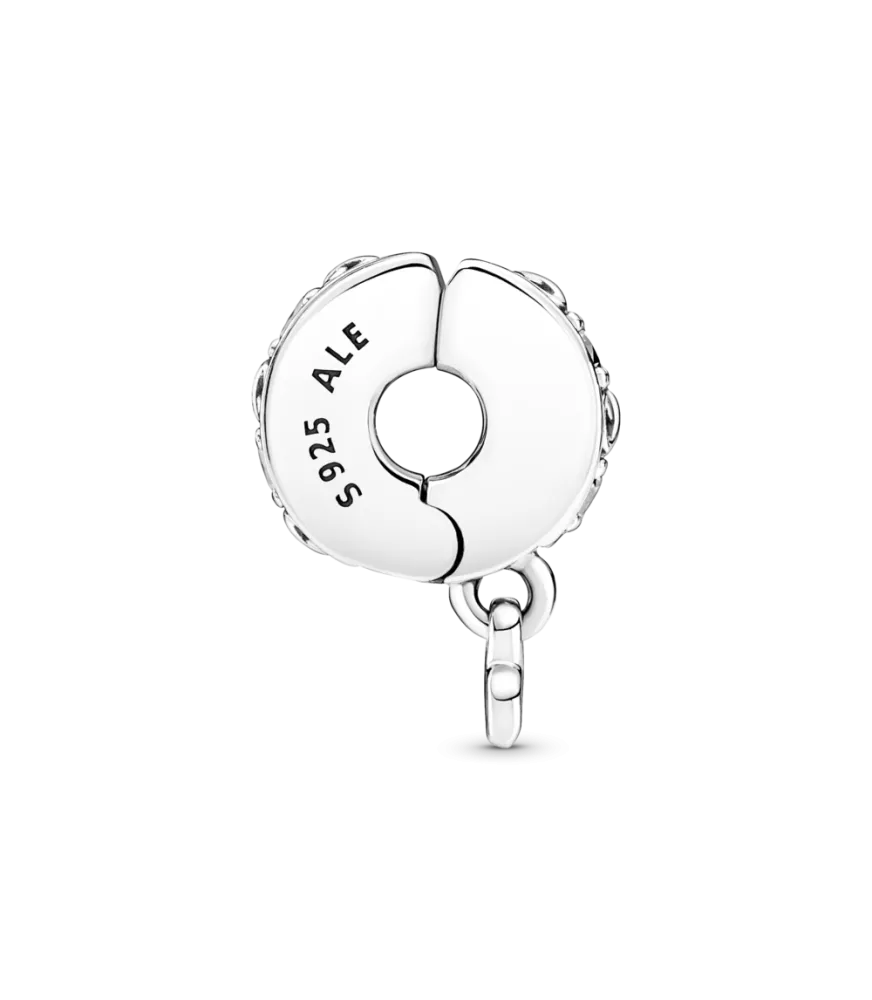 Clip en plata de ley Familia Siempre en Pavé