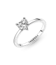 Anillo Solitario en plata de ley Corazón Brillante