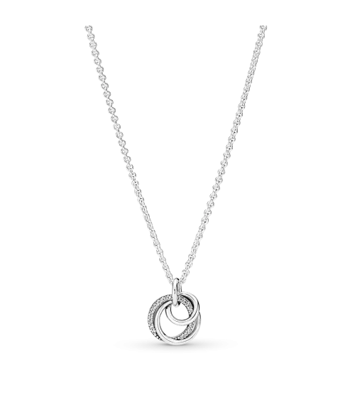 Colgante en plata de ley Círculo Familiar Siempre