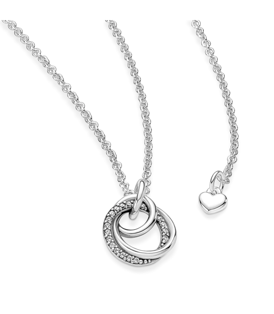 Colgante en plata de ley Círculo Familiar Siempre