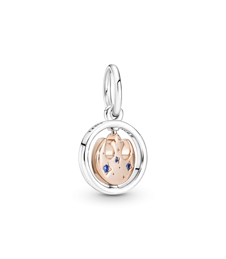  Colgante Giratorio en plata de ley y con un recubrimiento en oro rosa de 14k Símbolo Alianza Rebelde™ Star Wars™ 