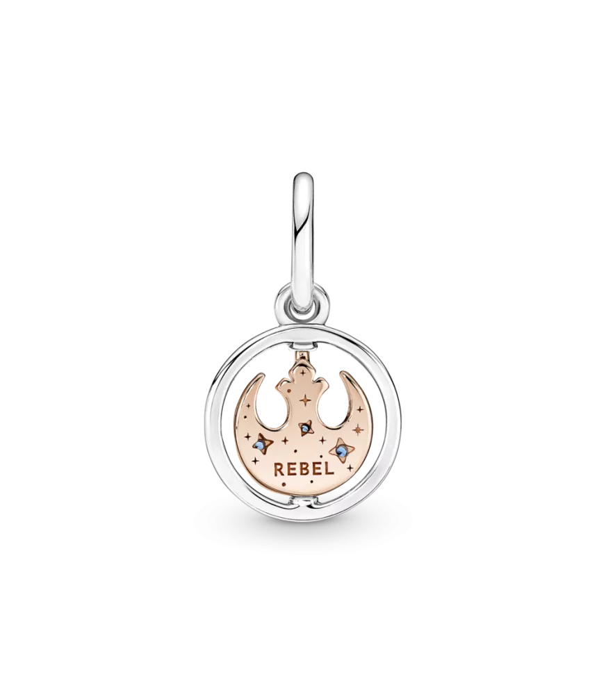  Colgante Giratorio en plata de ley y con un recubrimiento en oro rosa de 14k Símbolo Alianza Rebelde™ Star Wars™ 