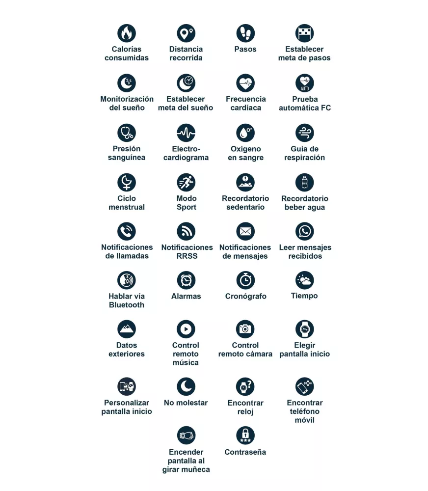 Reloj Marea Smart Unisex B58010/1 con altavoz para recibir llamadas.