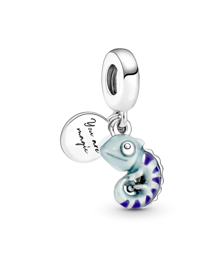 Charm Colgante en plata de ley Camaleón Que Cambia de Color