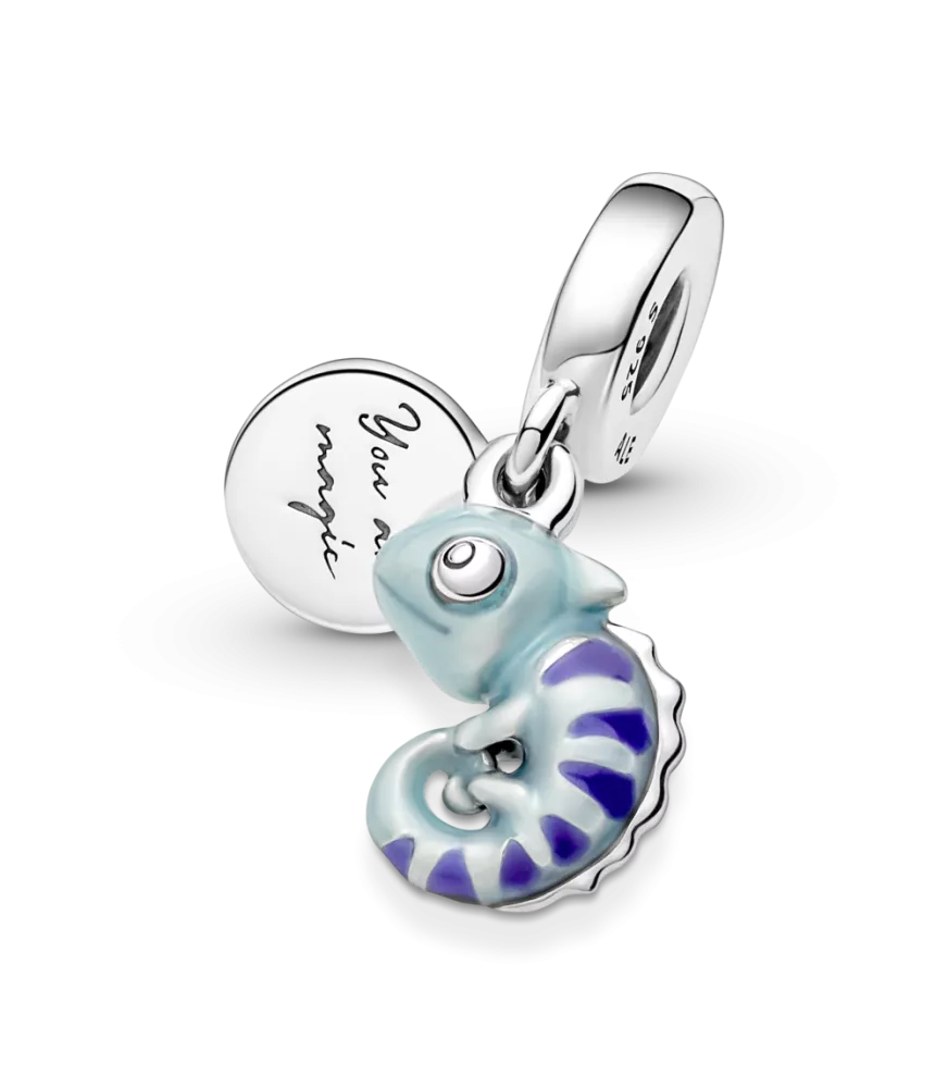 Charm Colgante en plata de ley Camaleón Que Cambia de Color