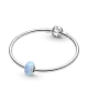 Charm en plata de ley Azul Océano Opalescente