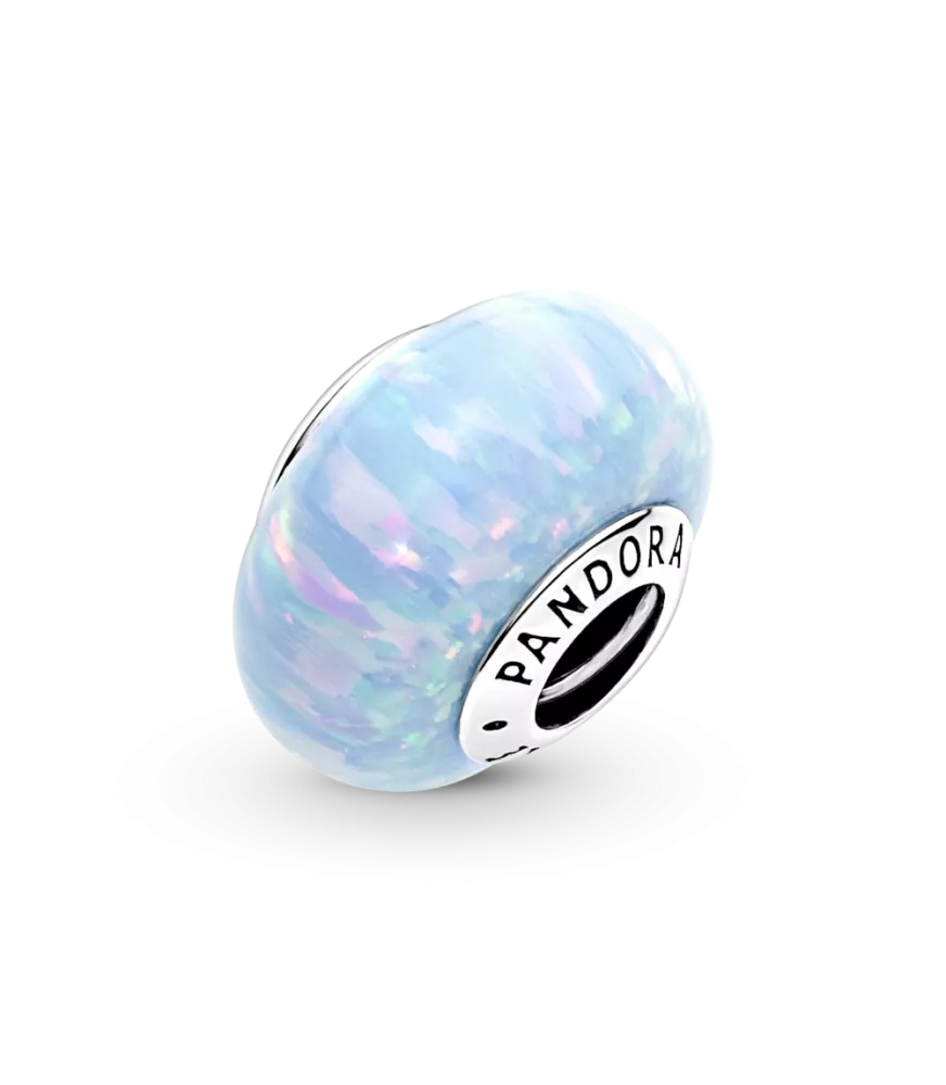 Charm en plata de ley Azul Océano Opalescente