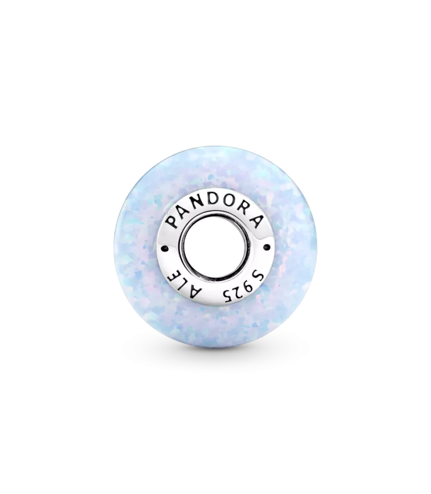 Charm en plata de ley Azul Océano Opalescente