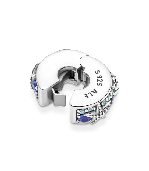 Clip en plata de ley Concha & Estrella de Mar Tropical