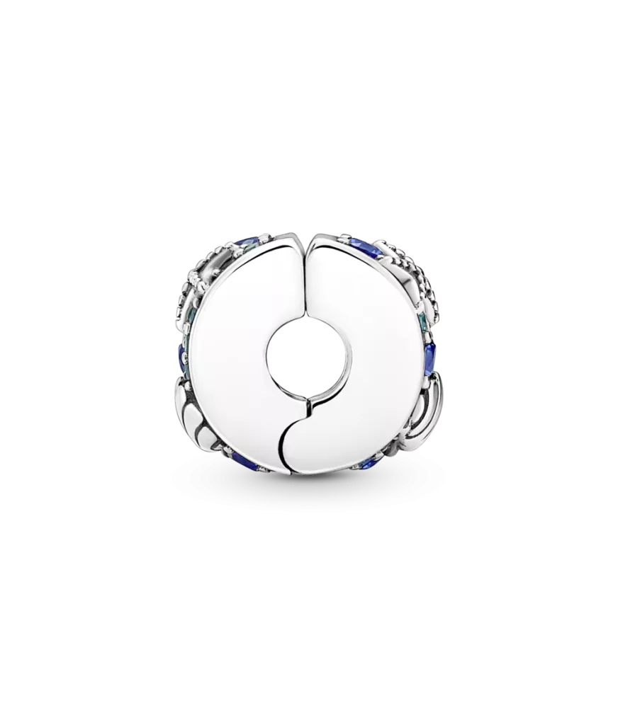 Clip en plata de ley Concha & Estrella de Mar Tropical