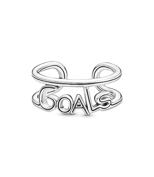 Anillo en plata de ley Goals Abierto Pandora ME