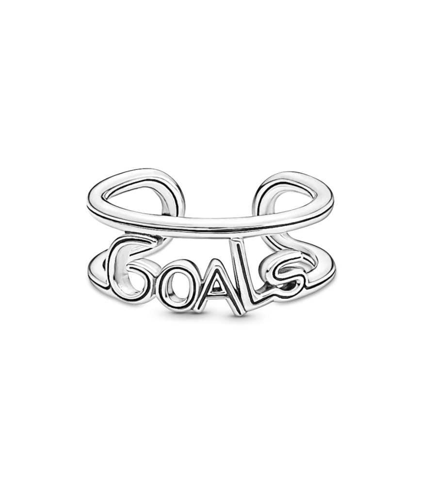 Anillo en plata de ley Goals Abierto Pandora ME