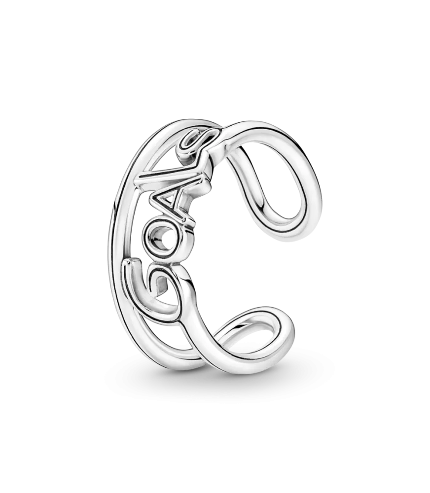 Anillo en plata de ley Goals Abierto Pandora ME