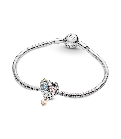 Charm en plata de ley Ohana Lilo & Stitch de Disney