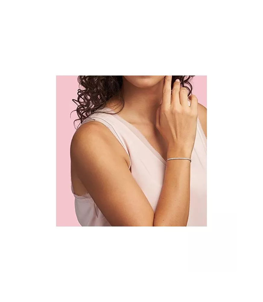 Pulsera hilo luminoso transparente brillante con cierre deslizante REF. 599375C01