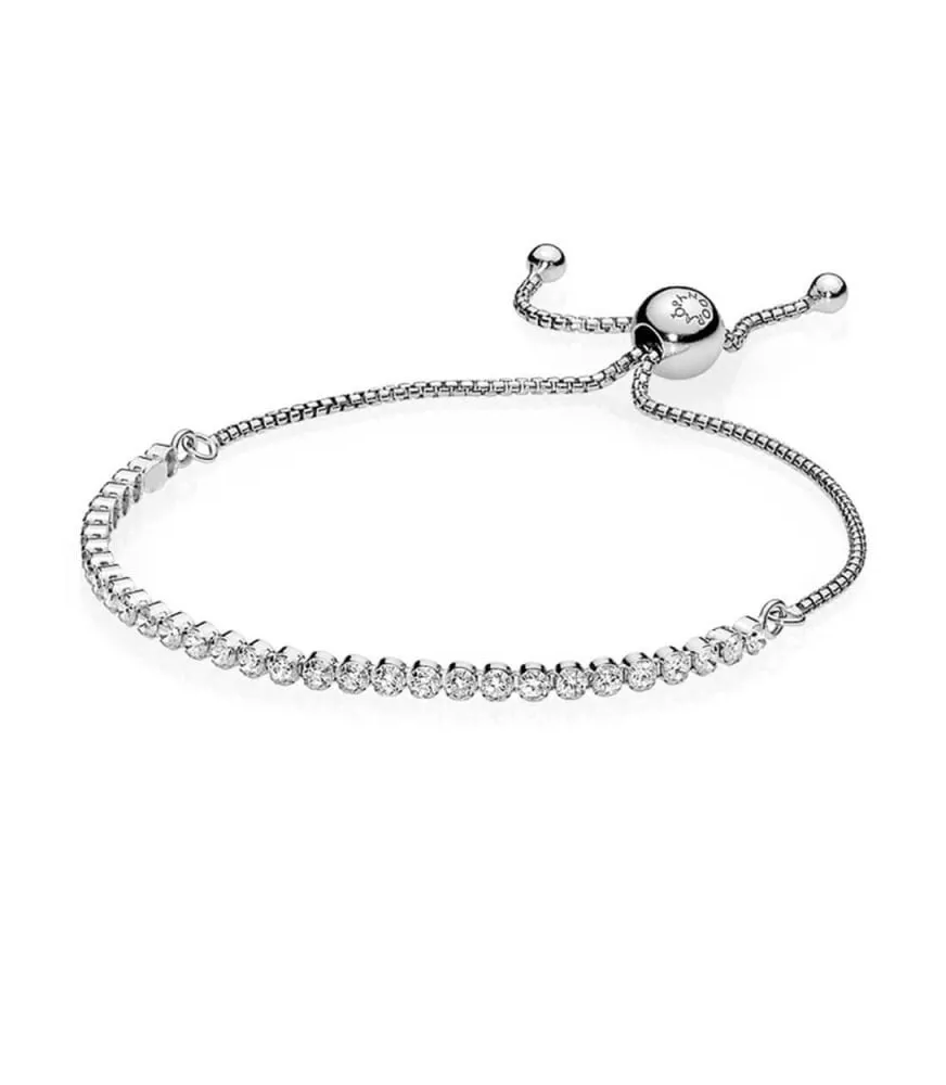 Pulsera hilo luminoso transparente brillante con cierre deslizante REF. 599375C01