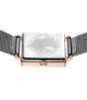 Reloj Bering mujer cuadrado 18226-369 con brazalete de malla milanesa.