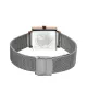 Reloj Bering mujer cuadrado 18226-369 con brazalete de malla milanesa.