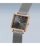 Reloj Bering mujer cuadrado 18226-369 con brazalete de malla milanesa.