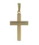 18K CRUZ LISA CON RAYAS 24 MM X 14 MM Y 29 MM X 18 MM