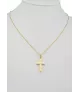 18K CRUZ LISA CON RAYAS 24 MM X 14 MM Y 29 MM X 18 MM