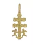 18K CRUZ CARAVACA 23 MM X 12 MM Y 30 X 15 MM