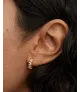 Pendientes Little Crown, P D Paola, en plata de ley con baño de oro de 18K.
