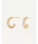 Pendientes Little Crown, P D Paola, en plata de ley con baño de oro de 18K.