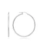 Pendientes Viceroy Trend criollas de plata de ley, 50 x 2 mm