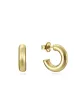 Pendientes Viceroy Trend criollas de plata de ley dorada, 16 x 4.2 mm