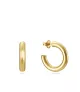 Pendientes Viceroy Trend criollas de plata de ley dorada, 22 x 4.2 mm