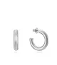 Pendientes Viceroy Trend criollas de plata de ley, 22 x 4.2 mm
