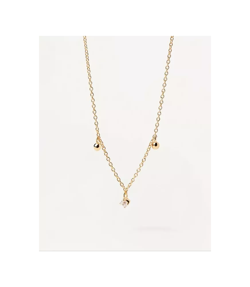 Collar Candado Corazón, P D Paola, colección Essentials.